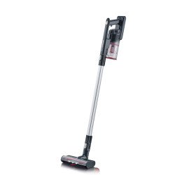 Severin HV7966 Aspirateur balai Batterie Sec Sac à poussière 0,5 L 120 W Noir, Rouge, Argent 2200 Ah