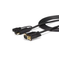 StarTech.com Câble adaptateur HDMI® vers VGA de 1,8m - Convertisseur actif HDMI vers HD15 - M/M - 1920x1200 / 1080p StarTech.com Câble adaptateur HDMI® vers VGA de 1,8m - Convertisseur actif HDMI vers HD15 - M/M - 1920x1200 / 1080p