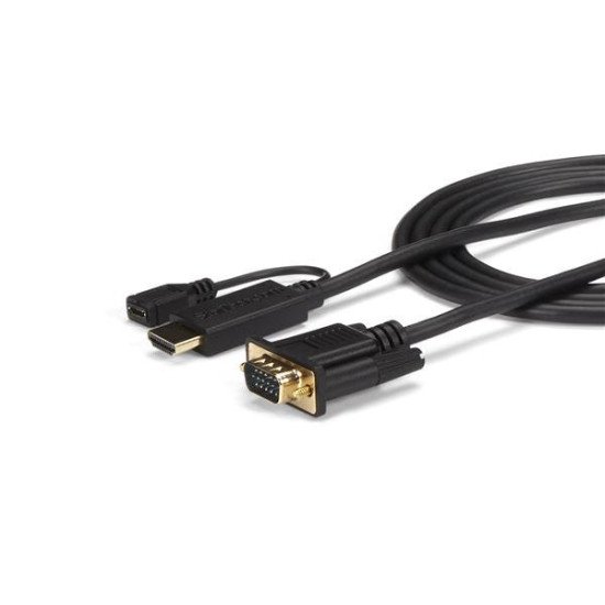 StarTech.com Câble adaptateur HDMI vers VGA de 91cm - Convertisseur actif HDMI vers HD15 - M/M - 1920x1200 / 1080p