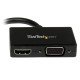 StarTech.com Adaptateur audio / vidéo de voyage - Convertisseur 2-en-1 Mini DisplayPort vers HDMI ou VGA