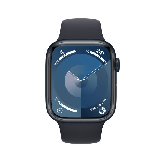 Apple Watch Series 9 45 mm Numérique 396 x 484 pixels Écran tactile 4G Noir Wifi GPS (satellite) Apple Watch Series 9 45 mm Numérique 396 x 484 pixels Écran tactile 4G Noir Wifi GPS (satellite)