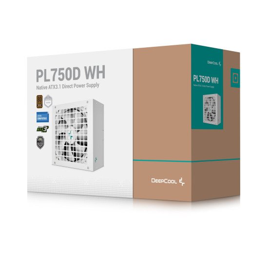 DeepCool PL750D WH unité d'alimentation d'énergie 750 W 20+4 pin ATX ATX Blanc
