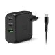 Port Designs 902100EPEU chargeur d'appareils mobiles Ordinateur portable, Tablette, Smartphone Noir Secteur Intérieure