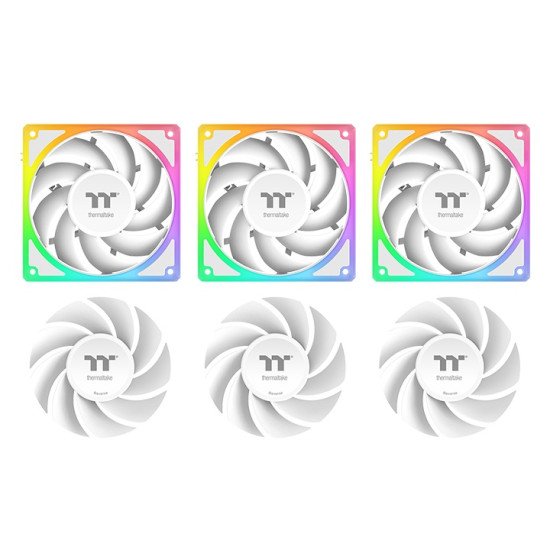 Thermaltake MAGCurve 360 Ultra Snow AIO ARGB Fan Carte-mère Kit de refroidissement du liquide 12 cm Blanc 1 pièce(s)