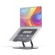 StarTech.com Support Rotatif pour PC Portable, Base Pivotante à 360°, Support Rotatif pour Bureau, Hauteur et Inclinaison Réglables, Poids Max 5kg, Construction en Aluminium, Design Portable