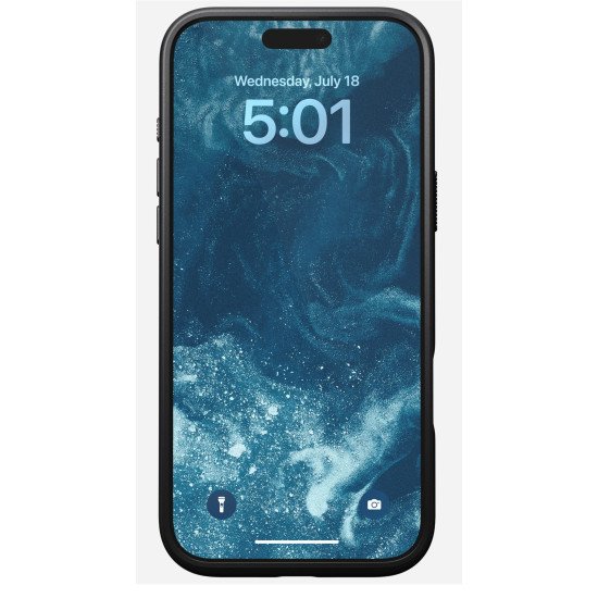 Nomad Modern Leather Case coque de protection pour téléphones portables 17,5 cm (6.9") Housse Noir