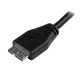 StarTech.com Câble Micro USB 3.0 slim de 3m - Cordon USB A vers Micro B - M/M - Noir