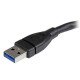 StarTech.com Câble d'extension USB 3.0 de 15cm - Rallonge USB A vers A - M/F - Noir