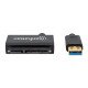 Manhattan Câble adaptateur USB-A vers SATA 2,5", 42 cm, mâle à mâle, 5 Gbit/s (USB 3.2 Gen1 / USB 3.0), prend en charge LBA 48 bits, noir, garantie 3 ans