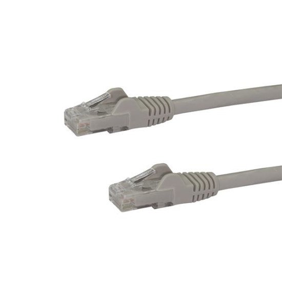 StarTech.com Câble réseau Cat6 Gigabit UTP sans crochet de 10m - Cordon Ethernet RJ45 anti-accroc - M/M - Gris