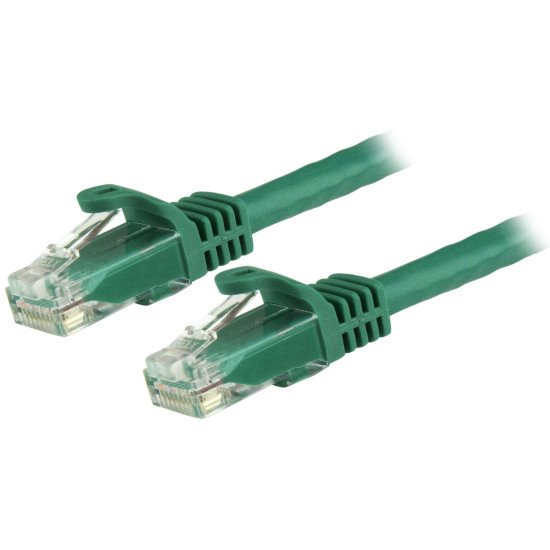 StarTech.com Câble réseau Cat6 Gigabit UTP sans crochet de 3m - Cordon Ethernet RJ45 anti-accroc - M/M - Vert
