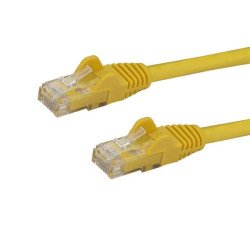 StarTech.com Câble réseau Cat6 Gigabit UTP sans crochet de 3m - Cordon Ethernet RJ45 anti-accroc - M/M - Jaune StarTech.com Câble réseau Cat6 Gigabit UTP sans crochet de 3m - Cordon Ethernet RJ45 anti-accroc - M/M - Jaune