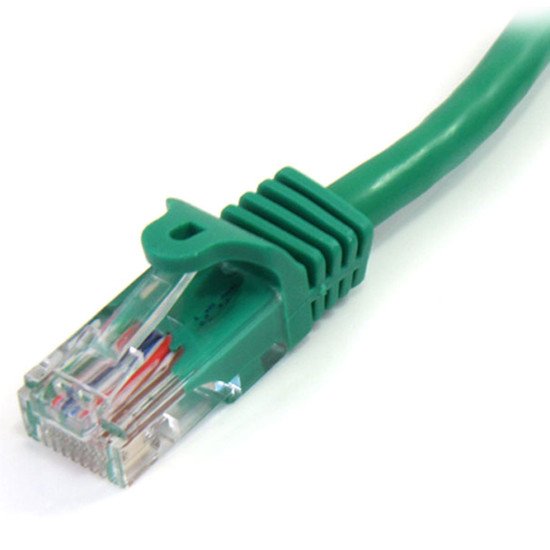 StarTech.com Câble réseau Cat5e UTP sans crochet de 1m - Cordon Ethernet RJ45 anti-accroc - M/M - Vert