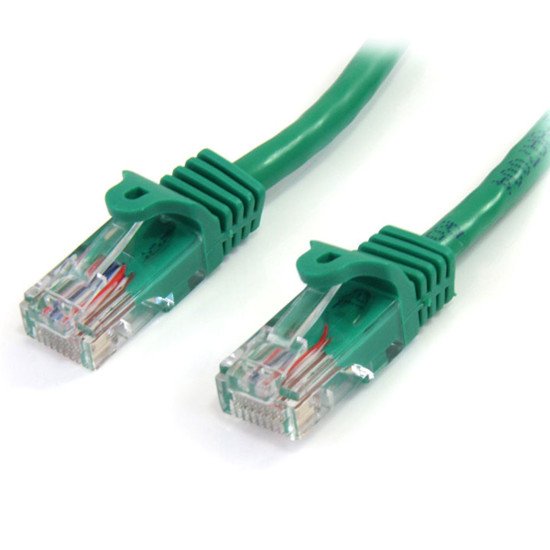 StarTech.com Câble réseau Cat5e UTP sans crochet de 2m - Cordon Ethernet RJ45 anti-accroc - M/M - Vert