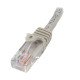 StarTech.com Câble réseau Cat5e UTP sans crochet de 3m - Cordon Ethernet RJ45 anti-accroc - M/M - Gris