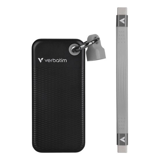 Verbatim 32432 lecteur à circuits intégrés externe 128 Go USB Type-C 3.2 Gen 2 (3.1 Gen 2) Noir, Gris