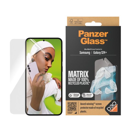 PanzerGlass Ultra Wide Fit D3O PET-Folie Protection d'écran transparent Samsung 1 pièce(s)