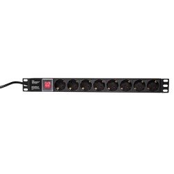 LogiLink PDU8C01 unité de distribution d'énergie 8 sortie(s) CA 1U Noir LogiLink PDU8C01 unité de distribution d'énergie 8 sortie(s) CA 1U Noir