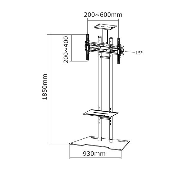 Newstar PLASMA-M1700ES support tv