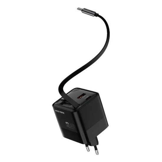 Mobile Origin MO-65WDCH-PW2 chargeur d'appareils mobiles Universel Noir Secteur Charge rapide Intérieure