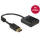 DeLOCK 62607 adaptateur et connecteur de câbles DisplayPort 1.2 HDMI Noir