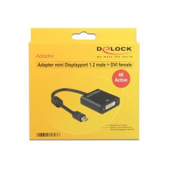 DeLOCK 62603 adaptateur et connecteur de câbles mini Displayport 1.2 DVI-I 24+5 Noir DeLOCK 62603 adaptateur et connecteur de câbles mini Displayport 1.2 DVI-I 24+5 Noir
