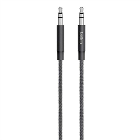 Belkin 3.5mm - 3.5mm, 1.25m câble audio 1,25 m 3,5mm Noir