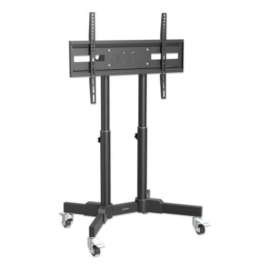 Manhattan Supporte une TV de 23" à 70" jusqu'à 40 kg, Inclinaison de +45°, faible hauteur, idéal pour les scènes et les notes de présentation, noir