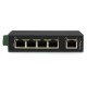 StarTech.com Switch Ethernet industriel non géré à 5 ports - Commutateur réseau 10/100 a montage sur rail DIN