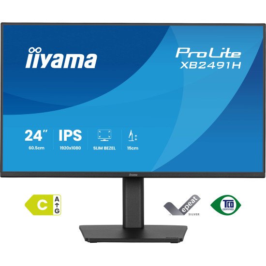 iiyama ProLite XB2491H-B1 écran PC 60,5 cm (23.8") 1920 x 1080 pixels Full HD LCD Noir