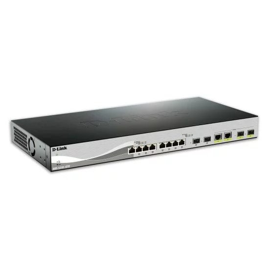 D-Link DXS-1210-12TC/E commutateur réseau Géré L2 10G Ethernet (100/1000/10000) 1U Noir, Argent D-Link DXS-1210-12TC/E commutateur réseau Géré L2 10G Ethernet (100/1000/10000) 1U Noir, Argent