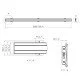 Vogel's PFB 3433 La plaque d'interface 3315 mm Vogel's PFB 3433 La plaque d'interface 3315 mm