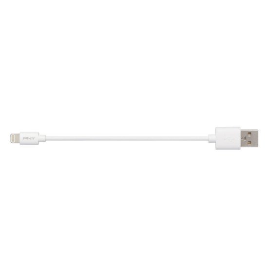 PNY 15cm USB 2.0 - Lightning 0,15 m Blanc