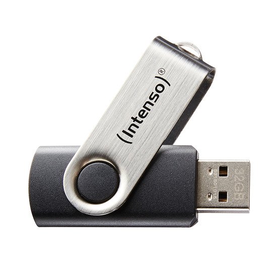 Intenso Basic Line lecteur USB flash 32 Go USB Type-A 2.0 Noir, Argent