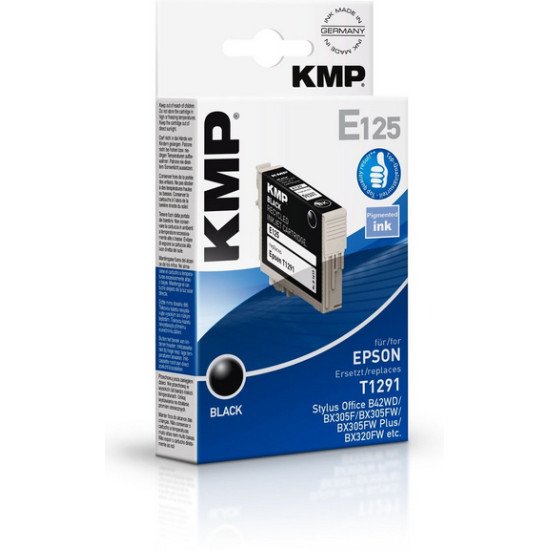 KMP E125 cartouche d'encre 1 pièce(s) Noir