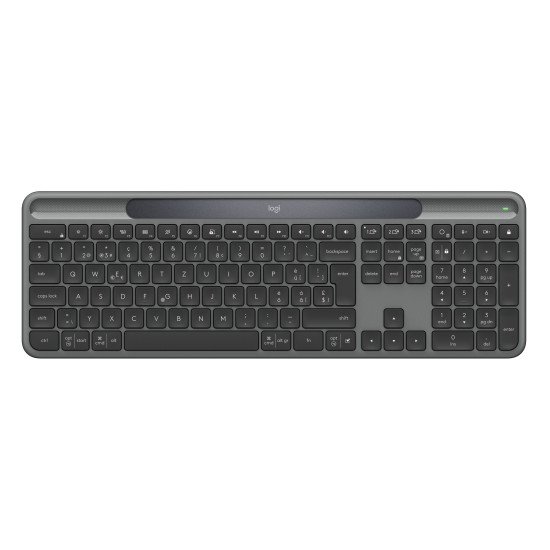Logitech Signature Slim Solar+ K980 clavier Universel RF sans fil + Bluetooth QWERTZ Suisse Graphite