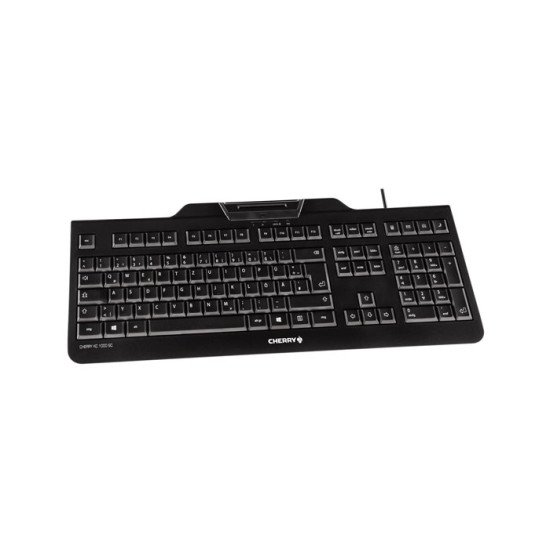 CHERRY KC 1000 SC clavier USB QWERTZ DE Noir