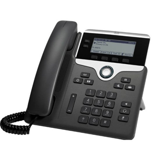 Cisco 7811 téléphone fixe Noir, Argent 1 lignes LED