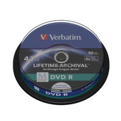 Verbatim M-Disc DVDR imprimable 10p. Verbatim M-Disc DVDR imprimable 10p.