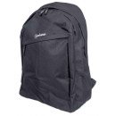 Manhattan Sac à dos Knappack 15,6", noir, ÉCONOMIQUE, léger, compartiment PC, poche accessoires, bretelles rembourrées réglables, porte-bouteille, garantie 3 ans