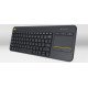 Logitech K400 Plus clavier sans fil QWERTZ DE Noir