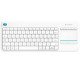 Logitech K400 Plus clavier sans fil QWERTZ Allemand Blanc