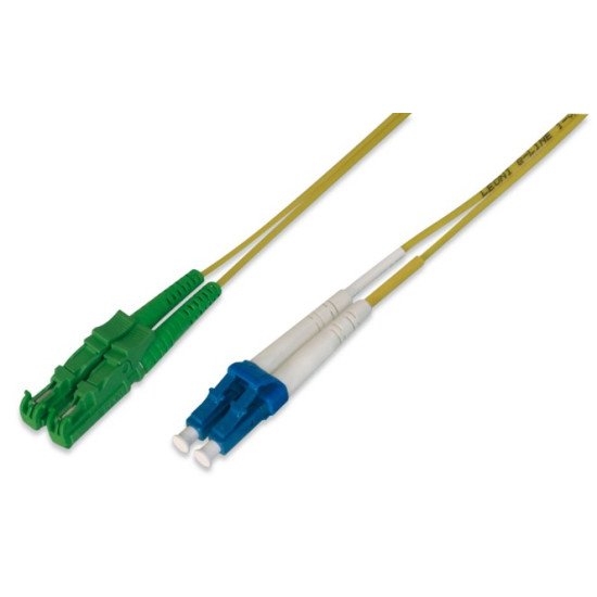 ASSMANN Electronic 3m E2000 (8° APC) - LC (PC) câble de fibre optique E-2000 LC/PC OS2 Jaune