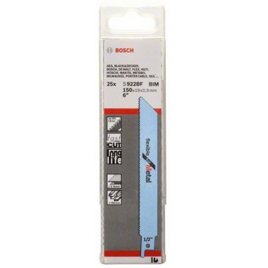 Bosch Lames de scie sabre S 922 BF Flexible for Metal