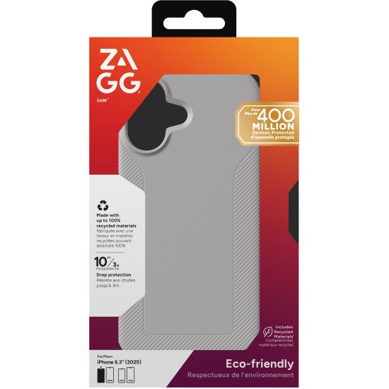 ZAGG Luxe Snap coque de protection pour téléphones portables 16 cm (6.3") Housse Gris ZAGG Luxe Snap coque de protection pour téléphones portables 16 cm (6.3") Housse Gris