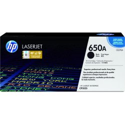 HP 650A toner LaserJet noir authentique HP 650A toner LaserJet noir authentique