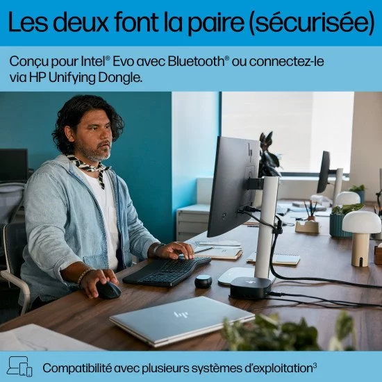 HP 685 Comfort Dual-Mode Keyboard and Mouse Combo HP 685 Comfort Dual-Mode Keyboard and Mouse Combo