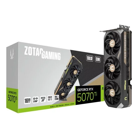 Zotac GAMING GeForce RTX 5070 Ti SOLID CORE NVIDIA 16 Go GDDR7 Zotac GAMING GeForce RTX 5070 Ti SOLID CORE NVIDIA 16 Go GDDR7