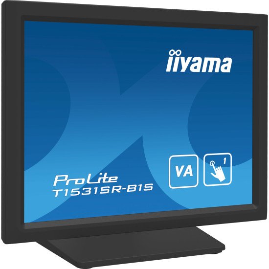 iiyama T1531SR-B1S écran PC 38,1 cm (15") 1024 x 768 pixels XGA LCD Écran tactile Noir