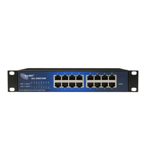 ALLNET 112534 Géré L2 Gigabit Ethernet (10/100/1000) 19U Noir ALLNET 112534 Géré L2 Gigabit Ethernet (10/100/1000) 19U Noir